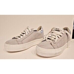 NEW P448 Thea Gray Suede Sneaker Made in Italy EU 36 (US 5-6)